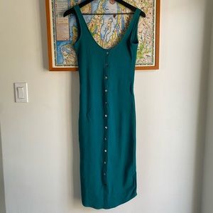 Amuse Society bodycon midi dress. Women’s XS. Low back, button down front.